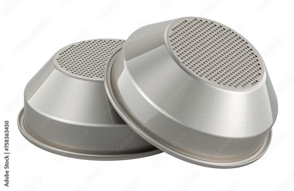Poster coffee basket filter for espresso, filter basket. 3d rendering isolated on transparent background