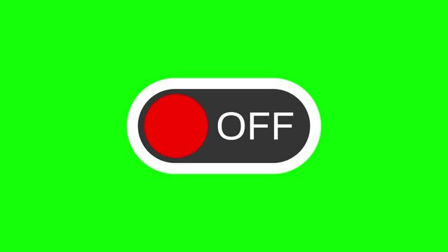 On Off switch green screen V3