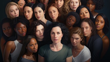 illustration of diverse women