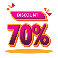 discount 70% off 3d clipart vector ilustration