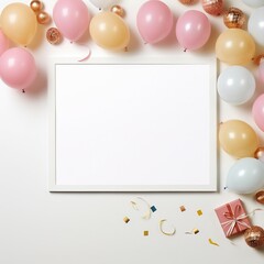 card with balloons