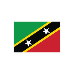 Saint kitts and nevis flag icon vector