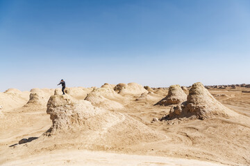 Qinghai Haixi Dachaidan original wind erosion landform