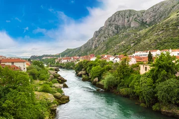 Raamstickers Stari Most Historical center in Mostar