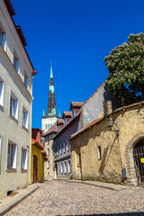 Tallinn Old Town in a beautiful summer day, Estonia - 758375414