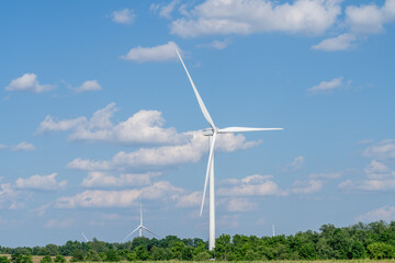 wind turbine in the field
