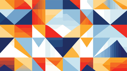 A dynamic pattern of overlapping geometric shapes 