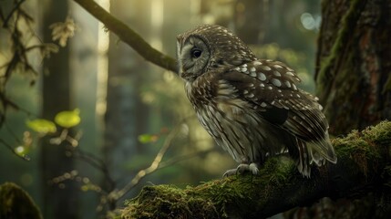 Stunning Owl Close-up - Mysterious Forest Macro Photography