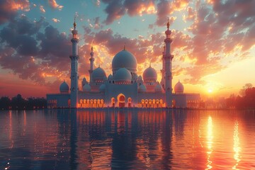 Beautiful Ramadan symbolic background - obrazy, fototapety, plakaty