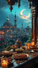 Beautiful Ramadan symbolic background