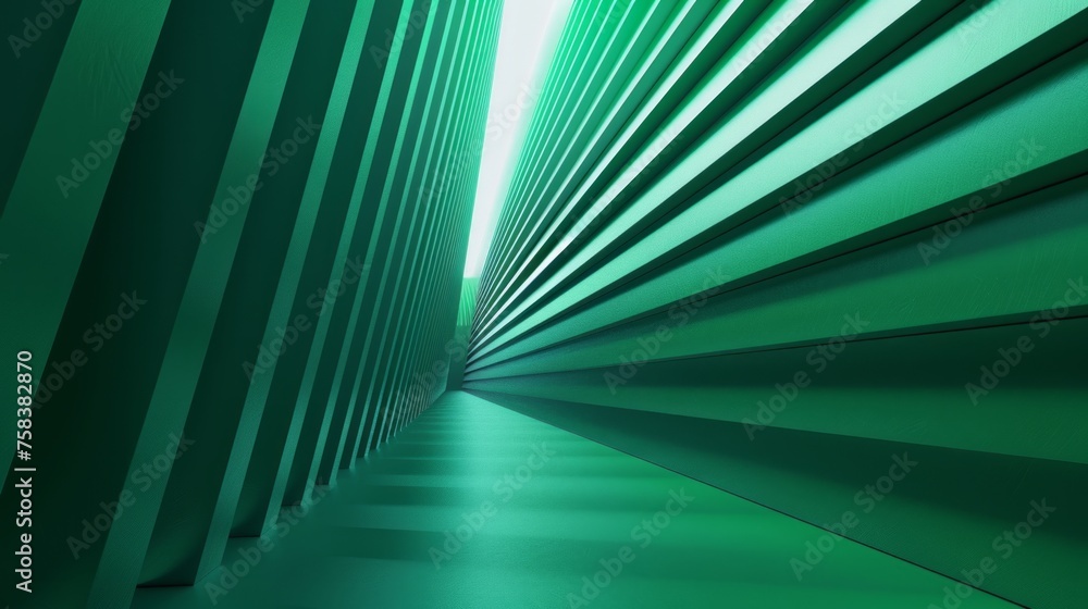 Poster Emerald Gradientscape: Gradient emerald green background with soft shading.