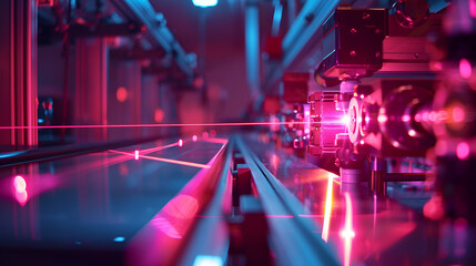 Laser bouncing off optical table in quantum Lab Sensor Scanning Spare Part at Infrared Light
Generative Ai