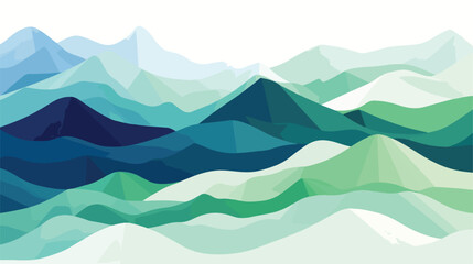 A geometric pattern of mountains and valleys 