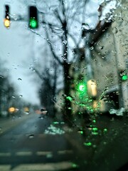 rain in the city