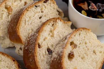soft delicious and sweet bread with added raisins