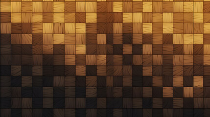 An impeccably crafted pixel art background displaying a flawless wood texture, blending different tones and patterns to create a realistic appearance.