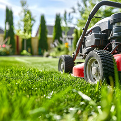 Lawn Mower in Action generative ai