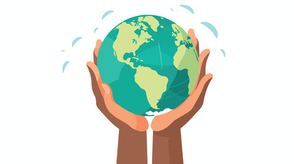 A hand holding a globe representing a call for globe