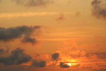 sunset in the clouds