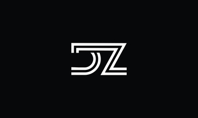 DZ, ZD, D, Z, Abstract Letters Logo Monogram