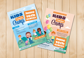 Colorfull Kids Camp Flyer