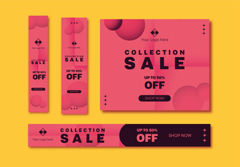 Red And Black Sale Web Banner