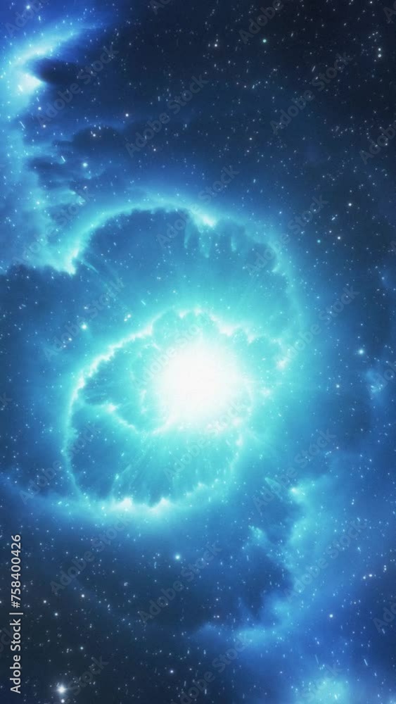 Canvas Prints cosmic vertical background of a beautiful galaxy.
