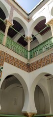 An inside look at the Palais des Rais with its various old pavilions and corridors in Algiers....
