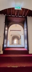 An inside look at the Palais des Rais with its various old pavilions and corridors in Algiers....