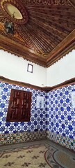 An inside look at the Palais des Rais with its various old pavilions and corridors in Algiers....