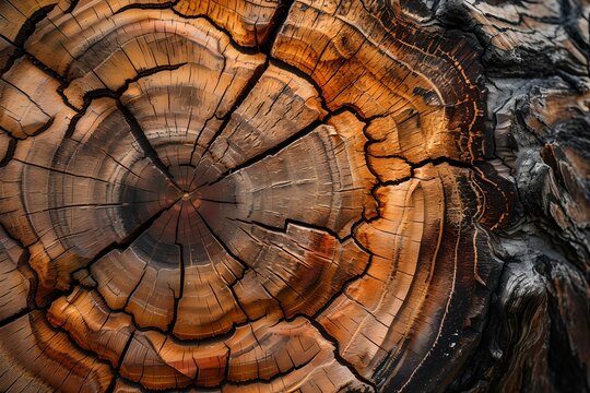 Close-Up of Intricate Wood Grain Log, wood grain patterns, natural imperfections, beauty, uniqueness