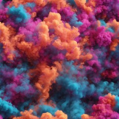 Fototapeta na wymiar Background of colorful smoke fire, 3D full of style, full-screen image 