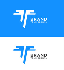 T letter logo Icon Brand Identity Sign Symbol Template  - obrazy, fototapety, plakaty