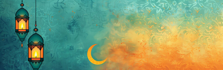Islamic lantern wallpaper for Ramadan and religious holidays