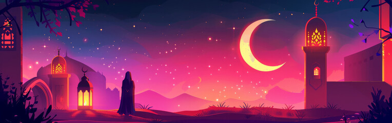 Islamic lantern wallpaper for Ramadan and religious holidays