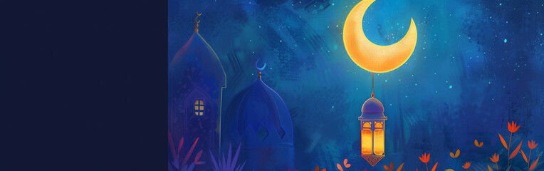 Islamic lantern wallpaper for Ramadan and religious holidays