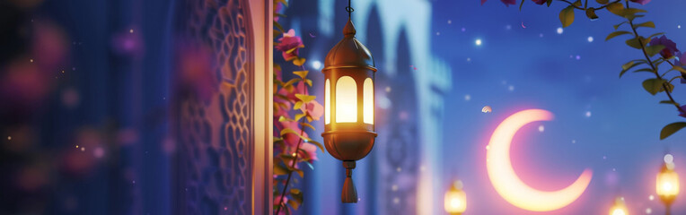 Islamic lantern wallpaper for Ramadan and religious holidays