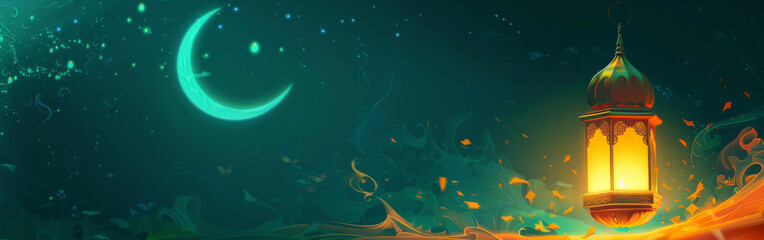 Islamic lantern wallpaper for Ramadan and religious holidays
