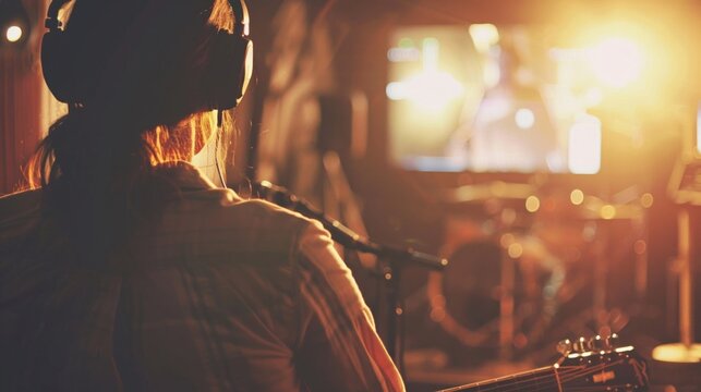 Christian music production studio creating inspirational and worshipful content