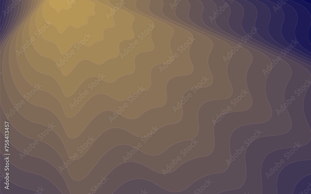 Fototapete Abstract 3D wave shape background design element for banner advertising website layout
