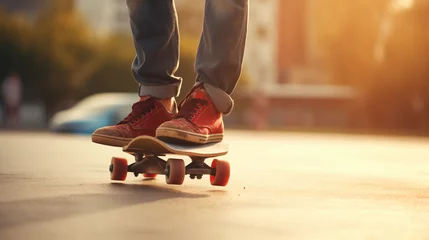 Poster skater on a skateboard © qaiser