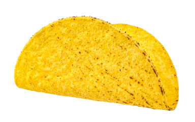 Corn taco shell isolated on white background - 758414822