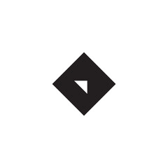 Logo Design Squire, Play, Triangle, Black, Gaming, Entertainment, Fun, Geometric, Bold, Modern, Symbol, Icon, Branding.