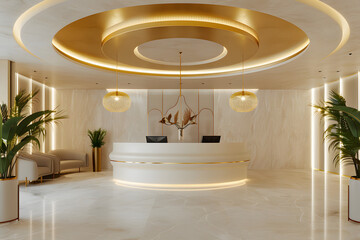 Obraz na płótnie Canvas modern and luxurious hotel lobby