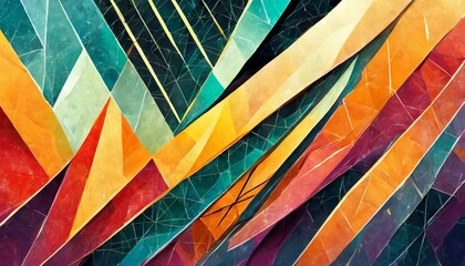 abstract colorful background with stripes, a painting of a green abstract design, an abstract painting by Stanley Twardowicz, behance, generative art, - obrazy, fototapety, plakaty
