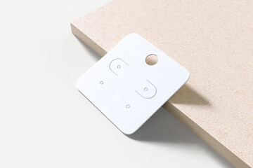 small earring card for mockup creation
