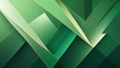 abstract green background with triangles, a painting of a green abstract design, an abstract painting by Stanley Twardowicz, behance, generative art, - obrazy, fototapety, plakaty