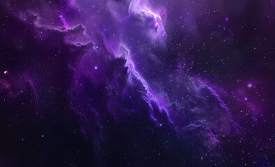 Naklejka premium abstract purple space nebula