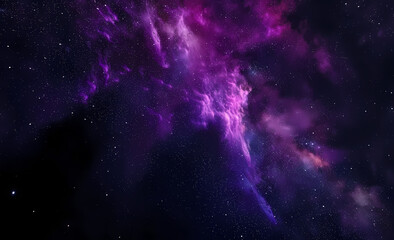 Fototapeta premium abstract purple space nebula