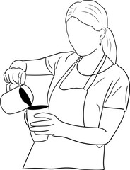 person with a cup of coffee
